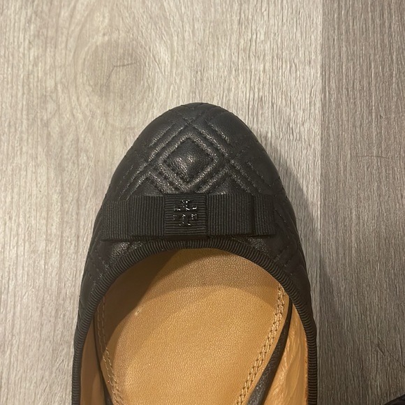 Tory Burch Marion Quilted Ballet Flats Size 7 with Box - Picture 2 of 8
